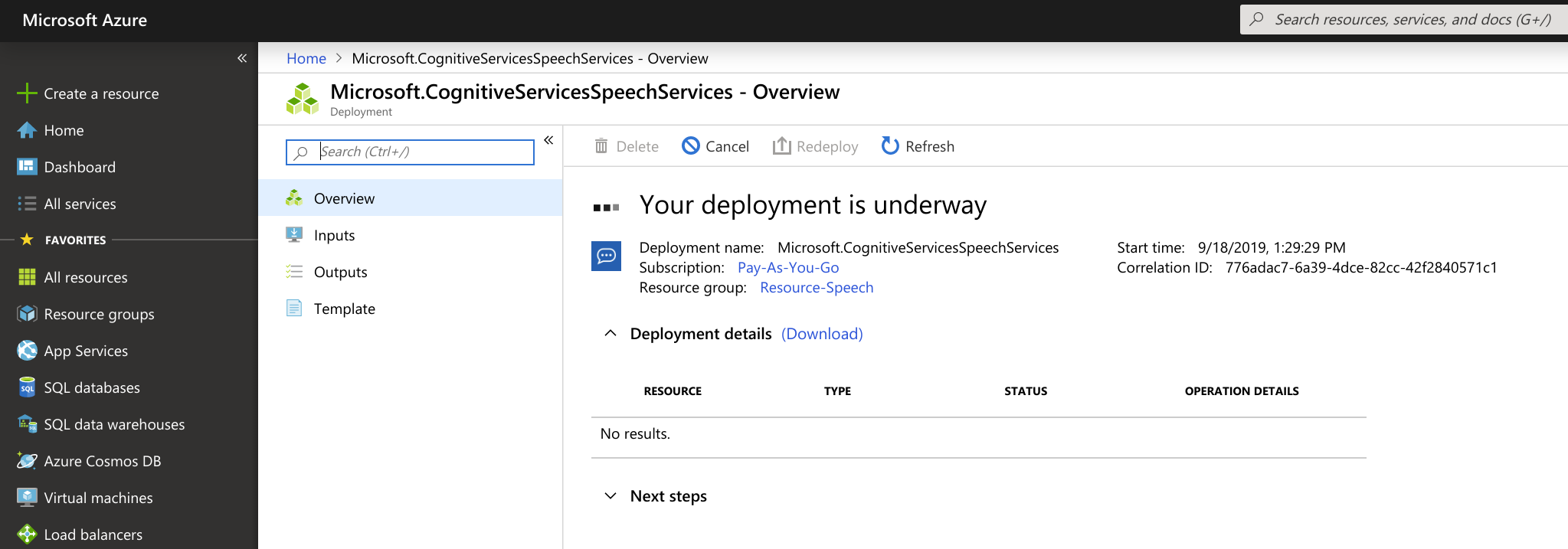 microsoft azure speech to text api