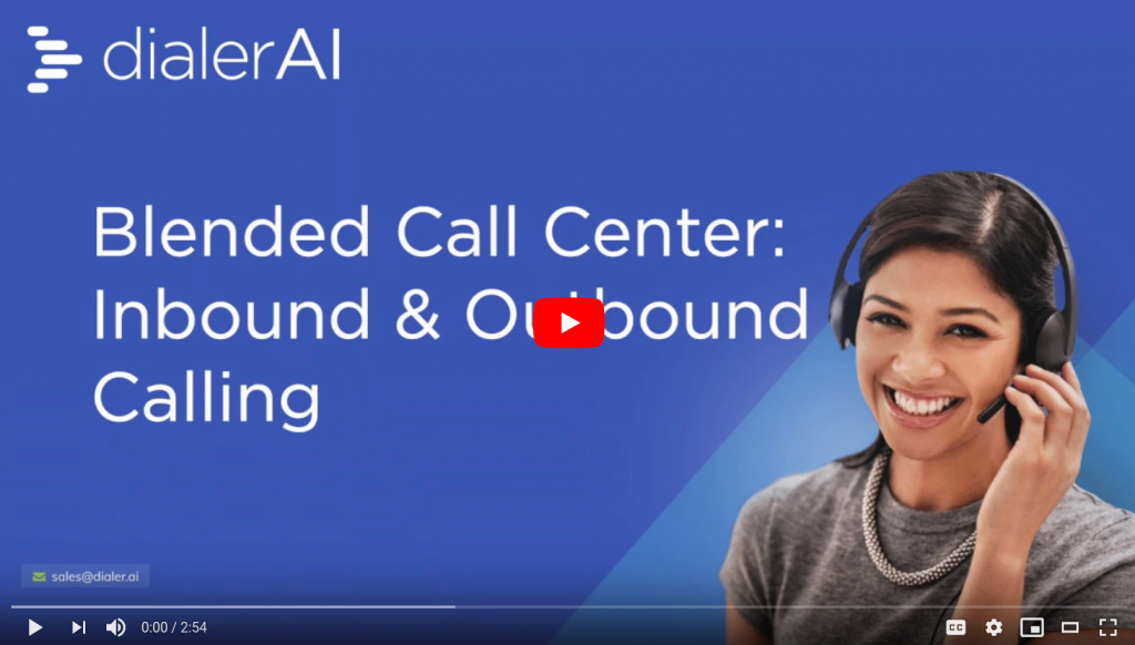 blended call-center campaign